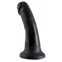 Dildo ar piesūcekni 16cm melns - King Cock