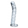 Stikla dildo caurspīdīgs - Icicles no. 60