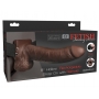 Vibreeriv strap-on dildo tühja keskosaga ja kaugjuhtimispuldiga 23cm - Fetish Fantasy