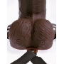 Vibreeriv strap-on dildo tühja keskosaga ja kaugjuhtimispuldiga 23cm - Fetish Fantasy