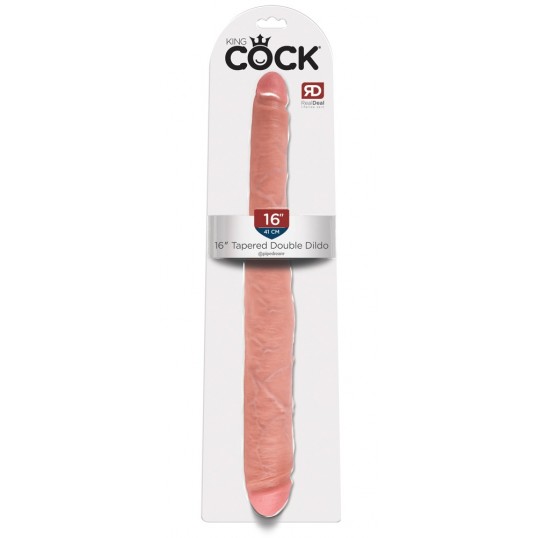 Dubults dildo 41cm miesas krāsa - KING COCK