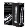 Stikla dildo caurspīdīgs - Icicles no. 62