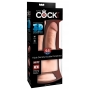 Телесный фаллоимитатор на присоске 9.5" triple density double penetrator - 24,1 см.