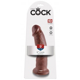 Imemiskupuga dildo 24cm pruun - King Cock