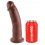 Imemiskupuga dildo 24cm pruun - King Cock