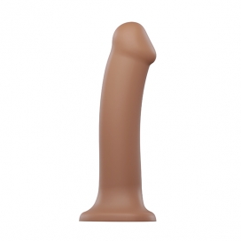 Südamekujulise iminapaga dildo 19,8cm ihuvärvi L - Strap-on-me