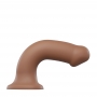 Südamekujulise iminapaga dildo 19,8cm ihuvärvi L - Strap-on-me