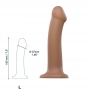 Südamekujulise iminapaga dildo 19,8cm ihuvärvi L - Strap-on-me
