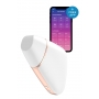 Gaisa pulsators ar vibrācijām un aplikāciju balts - Satisfyer love triangle