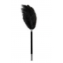 Noir soft feather tickler black