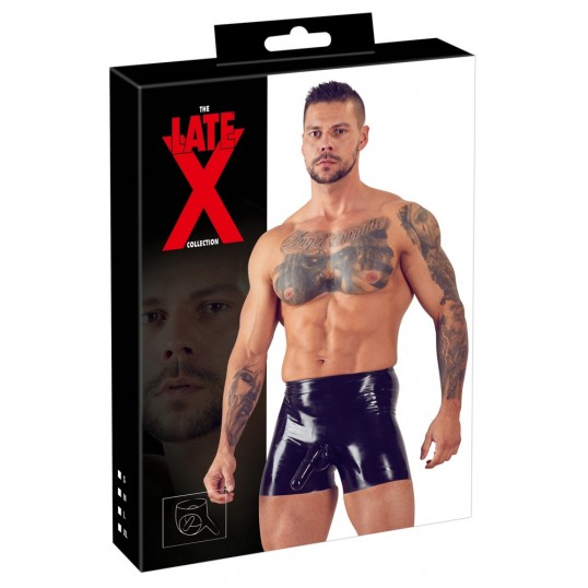 Men's latex briefs black m