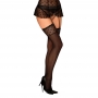 Südame mustriga äärega mustad sokid S/M - Obsessive - heartia