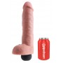 Dildo ar sēkliniekiem un spermas rezervuāru 28cm - king cock