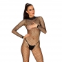 Obsessive - bodystocking n121 black xl/xxl