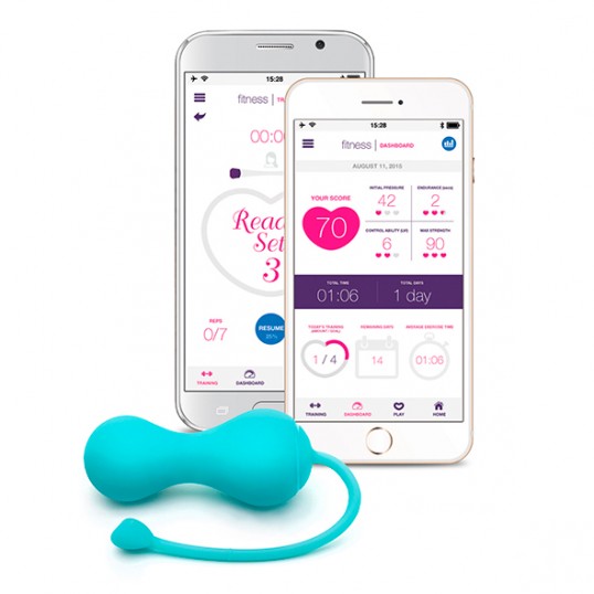 Kegel exerciser App controlled - Lovelife Krush - Ohmibod Turquoise