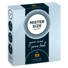 Презервативы Mister Size размер 53 ультратонкие, 3 шт