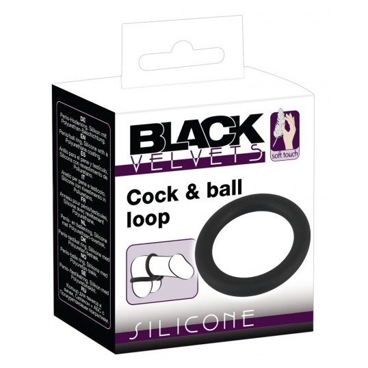 Silicone cock and ball loop