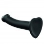 Strap-on-me - semi-realistic dual density bendable dildo black s