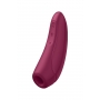 KLITORA GAISA STIMULATORS AR VIBRĀCIJU - SATISFYER CURVY 1+ sarkans