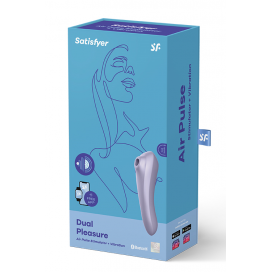 Air pulse stimulator + vibrator - Satisfyer dual pleasure lilac