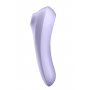 Vibrators ar gaisa pulsatoru un aplikāciju violets - Satisfyer Dual Pleasure