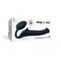 Strap-on-me - semi-realistic bendable strap-on black m