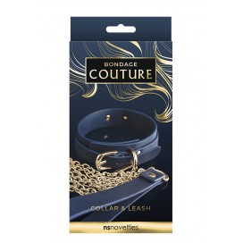 Kaelarihm ja jalutusrihm sinine bondage couture ns novelties