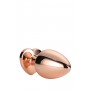 Gleaming love rose gold plug large