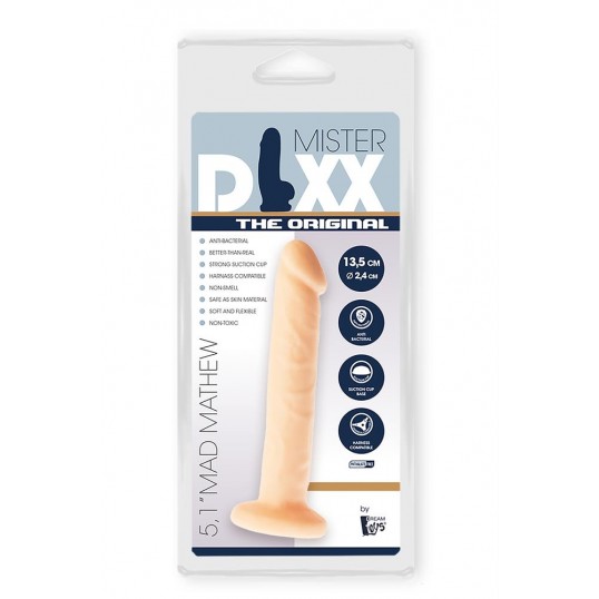 Realistlik dildo 13,5cm ihuvärvi - mr. dixx - mad mathew