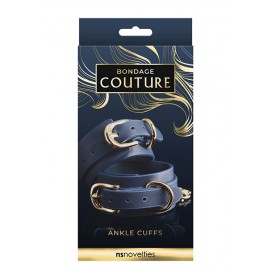 Bondage couture ankle cuff blue