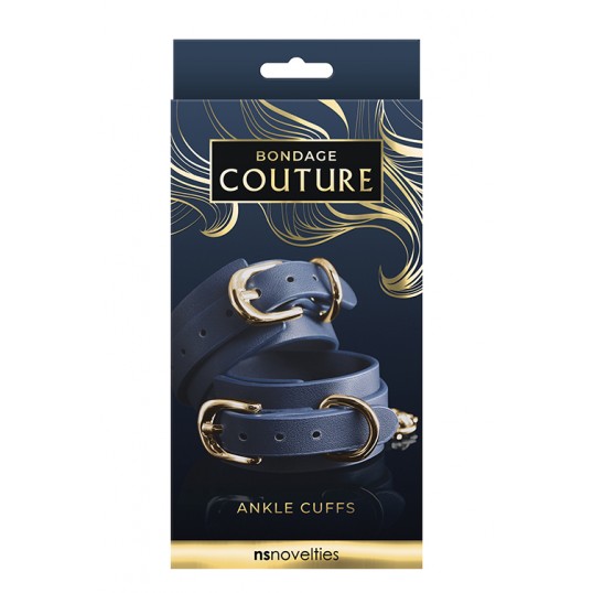 Kāju dzelži zili bondage couture ns novelties