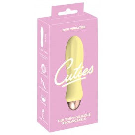 Mini Vibrators ar stimulējošu tekstūru - Cuties dzeltens