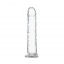 Realistlik dildo vibrokuuliga 16,5cm - Addiction - kristall