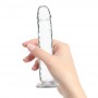 Realistlik dildo vibrokuuliga 16,5cm - Addiction - kristall