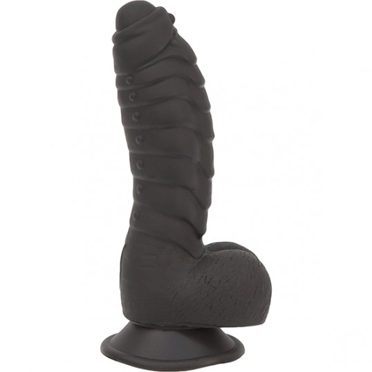 Silikoonist sooneline dildo iminapaga 18cm must - Addiction