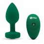 Vibrējošs anālais aizbāznis b-vibe m/l emerald