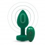 Vibrējošs anālais aizbāznis b-vibe m/l emerald