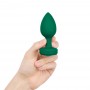 Vibrējošs anālais aizbāznis b-vibe m/l emerald