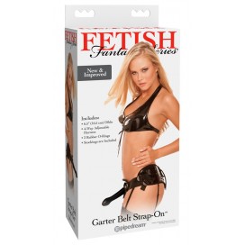 Regulējams strap-on ar zeķturiem - Ffs garter belt strap-on