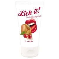 Skūpstāms masāžas gels ar ķiršu garšu 50 ml - Lick it!