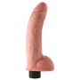 Vibrējošs salokāms dildo ar piesūcekni 23 cm - KING COCK