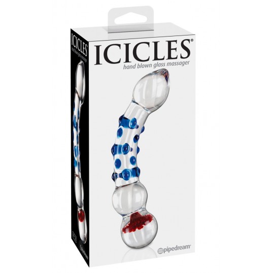 Icicles no. 18 clear/blue