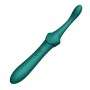 Vibrator with 3 attachments - Zalo - bess turquoise green