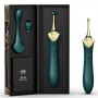 Vibrator with 3 attachments - Zalo - bess turquoise green