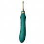 Vibrator with 3 attachments - Zalo - bess turquoise green