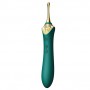 Vibrator with 3 attachments - Zalo - bess turquoise green