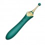 Vibrator with 3 attachments - Zalo - bess turquoise green