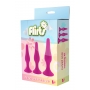Комплект пробок с присосками разного размера 3 шт. FLIRTS Dream Toys розовый