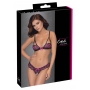 Avatud pitsiline pesukomplekt m roosa/must cottelli lingerie