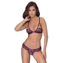 Avatud pitsiline pesukomplekt m roosa/must cottelli lingerie